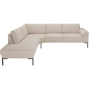Leen Bakker - Hoekbank Tom Links - Basel - Stof - Beige - 237x279x84 Cm