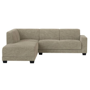 20% korting - Leen Bakker - Hoekbank Aberdeen Links - Rebel - Stof - Taupe - 219x261x84 Cm