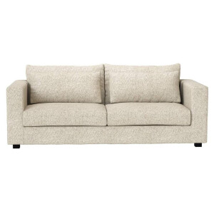 Leen Bakker - Bank Chelsea 3-zits - Poppy - Stof - Beige - 100x226x90 Cm