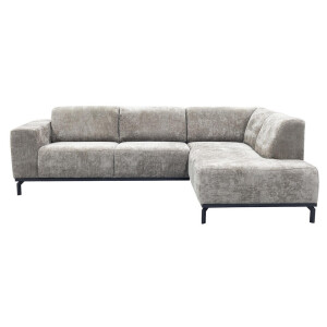 Leen Bakker - Hoekbank Lola Rechts - Stof - Beige - 191x259x78 Cm