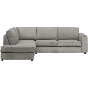 Leen Bakker - Hoekbank Stuttgart Links - Stof - Grijs - 205x265x80 Cm