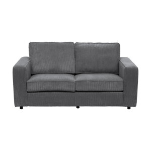 Leen Bakker - Bank Stuttgart 2-zits - Antraciet - Stof - Grijs - 94x170x80 Cm
