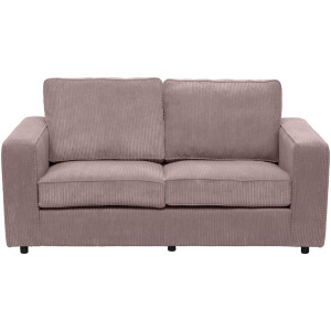 20% korting - Leen Bakker - Bank Stuttgart 2-zits - Stof - Roze - 94x170x80 Cm