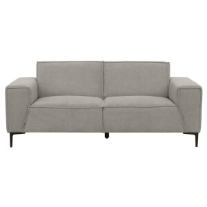 20% korting - Leen Bakker - Bank Romy 2-zits - Curio - Stof - Grijs - 90x195x78 Cm
