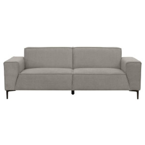 Leen Bakker - Bank Romy 3-zits - Curio - Stof - Grijs - 90x220x78 Cm