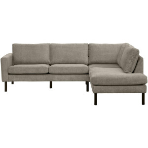 Leen Bakker - Hoekbank Collin Rechts - Zand - Stof - Beige - 195x247x81 Cm