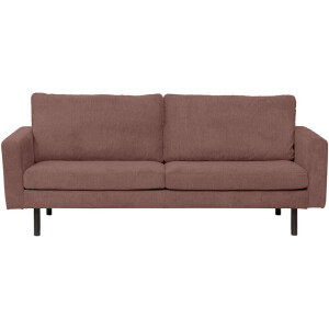 Leen Bakker - Bank Collin 2,5-zits - Terra - Stof - Rood - 90x210x81 Cm