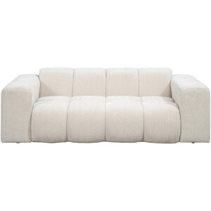 Leen Bakker - Bank Beau 2-zits - Raven - Stof - Beige - 94x210x74 Cm