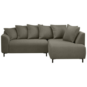 Leen Bakker - Hoekbank Elsa Rechts - Eden - Mokka - Stof - Bruin - 204x243x84 Cm