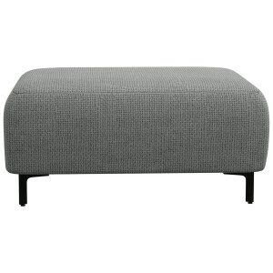 20% korting - Leen Bakker - Hocker Elsa - Eden - Stof - Grijs - 77x99x45 Cm