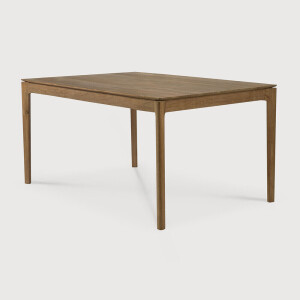 Ethnicraft Eettafel 'Bok' Ruw Teakhout, 160 x 80cm