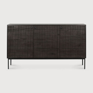 Ethnicraft Dressoir 'Grooves' Gevernist Teakhout, 152cm