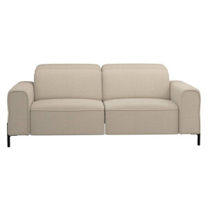 Leen Bakker - Bank Dave 3-zits - Elektrisch Verstelbaar - Stof - Taupe - 105x198x79 Cm