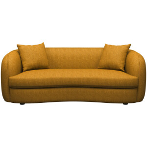 Leen Bakker - Bank Enzio 3,5-zits - Elephant - Oker - Stof - Geel - 97x215x75 Cm