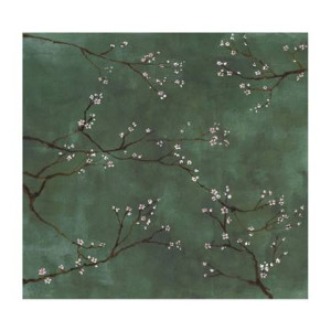 Art for the Home | Chinese Bloesem - Fotobehang - Groen - 280x300 cm