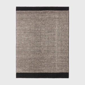 Ethnicraft Vloerkleed 'Dots' Wol, 170 x 240cm, kleur Zwart