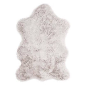 Tapeso Kindervloerkleed schaap - Fluffy lichtgrijs - 55x80 cm