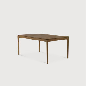 Ethnicraft Uitschuifbare Eettafel 'Bok' Ruw Teakhout, 180/280 x 100cm