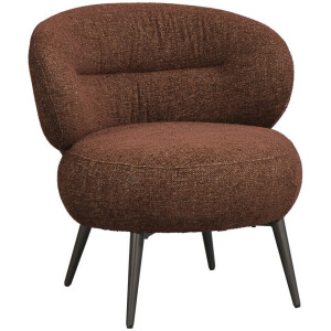 15% korting - Leen Bakker - Fauteuil Rolf - Terra - Stof - Bruin - 74x70x72.5 Cm