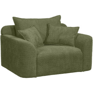 Leen Bakker - Loveseat Elsa - Anthology - Stof - Groen - 99x128x84 Cm
