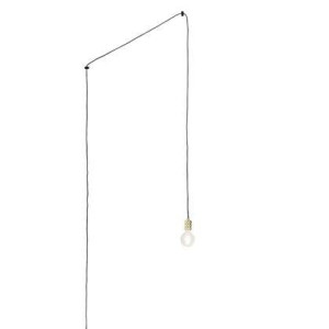 QAZQA Moderne hanglamp goud met stekker - Cavalux