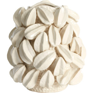 Light & Living - Vaas CARAMBOLA - 32x31.5x36.5cm - Wit