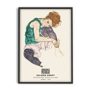PSTR studio - Egon Schiele - Seated woman with bent knee