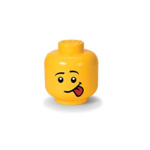 LEGO - Opbergbox Iconic Hoofd Silly 24 cm, Geel - LEGO