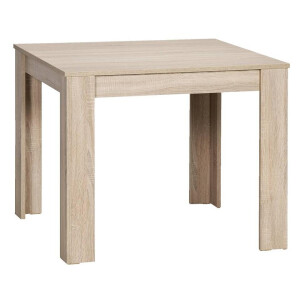Leen Bakker - Eetkamertafel Sepp - Eikenkleur - 75x80x80 Cm - Spaanplaat - Bruin