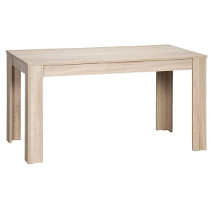 Leen Bakker - Eetkamertafel Sepp - Eikenkleur - 75x120x80 Cm - Spaanplaat - Bruin