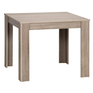 Leen Bakker - Eetkamertafel Sepp - Donker Eiken - 75x80x80 Cm - Spaanplaat - Bruin