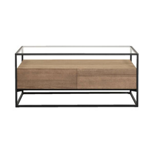 Leen Bakker - Salontafel Michel - 103x57x45 Cm - MDF - Bruin