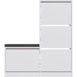 Dude Schoenenkast | 100% MELAMINE | Wit