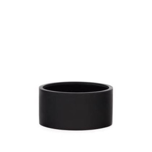 Kave Home - Aiguablava bloempot in zwart cement, Ã 62 cm