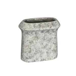 PTMD Nimma Bloempot - 30 x 15 x 28 cm - Cement - Grijs