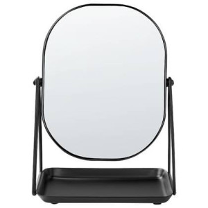 Beliani - CORREZE - Tafel spiegel - Zwart - Metaal