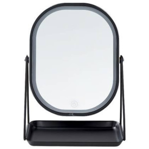 Beliani - DORDOGNE - Tafel spiegel - Zilver - Metaal