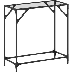 vidaXL Wandtafel - Transparant glas - 80x35x81 cm Wandtafel - Wandtafels - Bijzettafel - Console Tafel