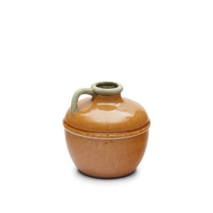 Kave Home - Tamariu keramische vaas geel 19,5 cm
