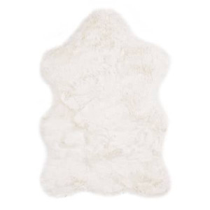 Tapeso Kindervloerkleed schaap - Fluffy wit - 55x80 cm