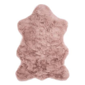 Tapeso Kindervloerkleed schaap - Fluffy roze - 55x80 cm