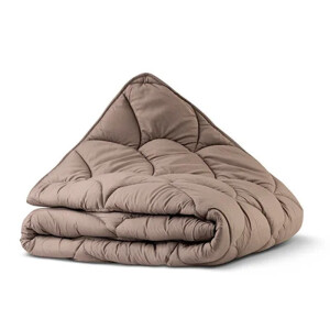 1+1 Gratis Wasbaar Easy Dekbed Zonder Overtrek - Dekbed Zonder Overtrek - En Overtrek In Één! Taupe - Easy - 200x200 Cm (Tweepersoons) - Zydante 300 Gram Per - Dekbed-Discounter.nl