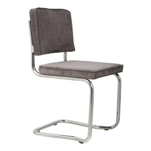 Zuiver Eetkamerstoel 'Ridge' Rib Kink, kleur Antraciet