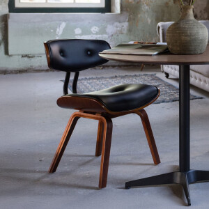 Dutchbone Eetkamerstoel 'Blackwood' kleur Bruin