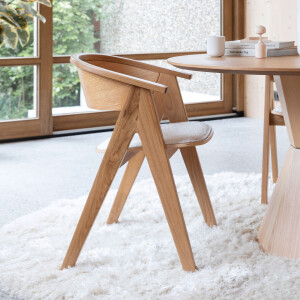 Zuiver Eetkamerstoel 'Ndsm' Eikenhout, kleur Naturel