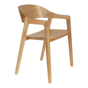 Dutchbone Eetkamerstoel 'Westlake' Eikenhout, kleur Naturel