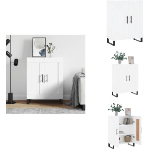vidaXL Dressoir - Dressoirs - Kast - Wandkast - -Dressoir-69-5x34x90-cm-bewerkt-hout-wit