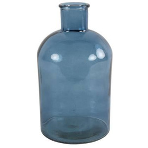 Countryfield vaas - zee blauw - glasA - apotheker fles - D17 x H31 cm