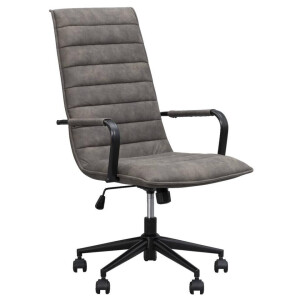 Leen Bakker - Bureaustoel Kane - Antraciet - Stof - Grijs - 74x59x102 Cm