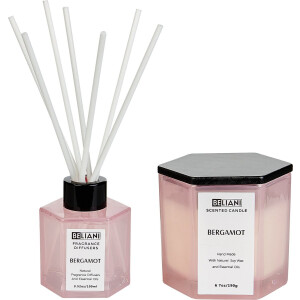 BELIANI CLASSY TINT - Geurkaars en geurstokjes - Bergamot - Soja wax